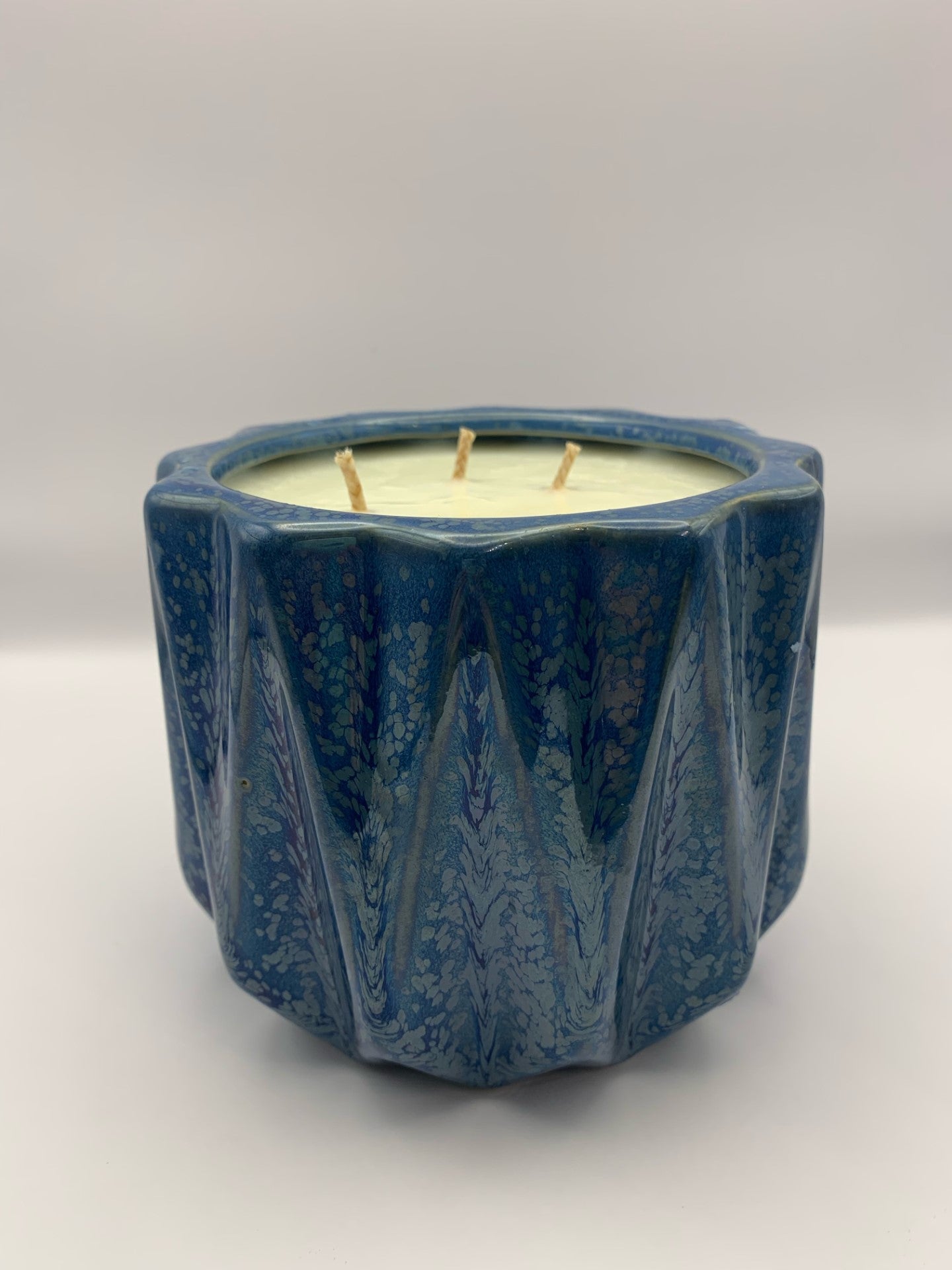 Citronella Soy Wax Candle 72oz - Blue