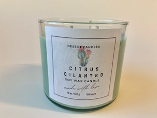 Citrus Cilantro Soy Wax Candle - 18oz