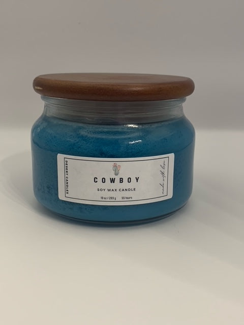 Cowboy Soy Candle 10 oz