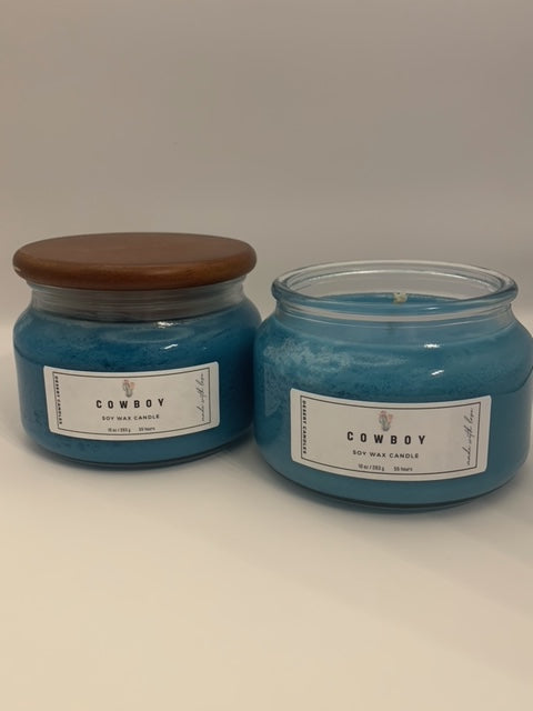 Cowboy Soy Candle 10 oz