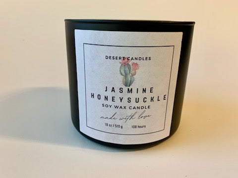 Jasmine Honeysuckle 3 Wick Candle - 18oz