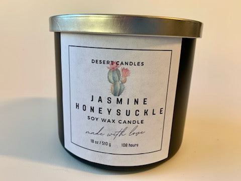 Jasmine Honeysuckle 3 Wick Candle - 18oz