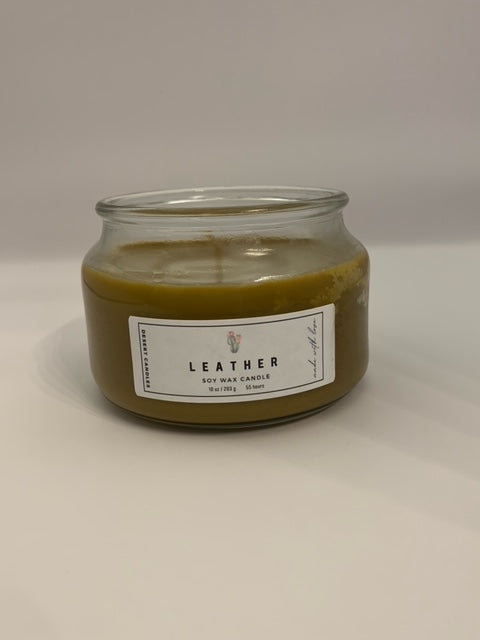 Leather Soy Candle - 10oz