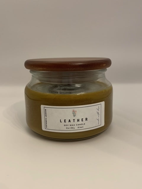 Leather Soy Candle - 10oz