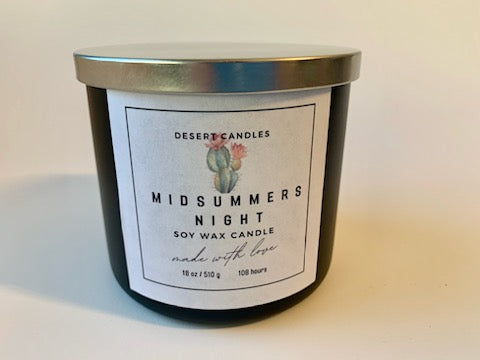 Midsummers Night (type) Soy Wax Candle - 18oz