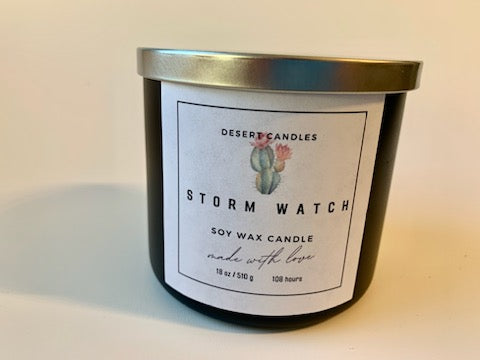 Storm Watch (type) Soy Wax Candle - 18oz