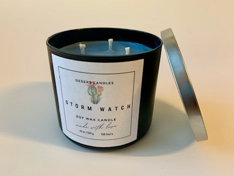 Storm Watch (type) Soy Wax Candle - 18oz