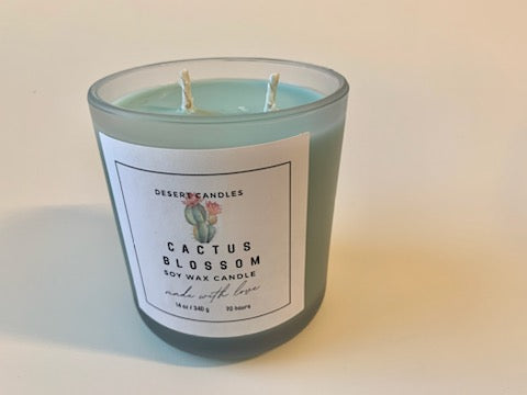 Cactus Blossom Soy Wax Candle - 14 oz