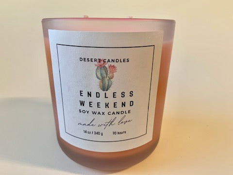 Endless Weekend (type) Soy Wax Candle- 14oz