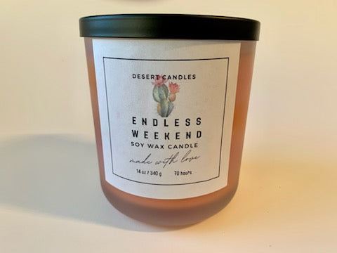 Endless Weekend (type) Soy Wax Candle- 14oz